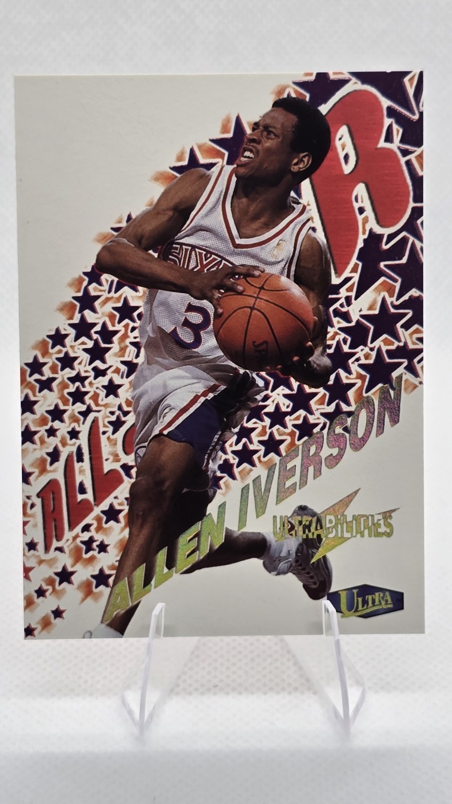 Allen Iverson #2 Basketball Cards 1997 Ultra Ultrabilities Superstar trading card — raw and PSA graded price guide