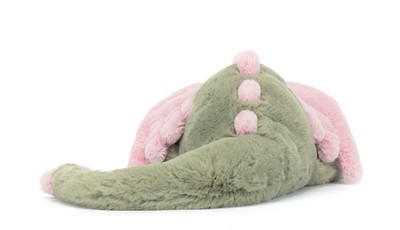 Jellycat Large (19.7 in) Malachy Dragon NWT - Matcha Green Pink