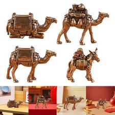 Brass Figurine Desktop Ornament Antique Design Creative Collectible Portable