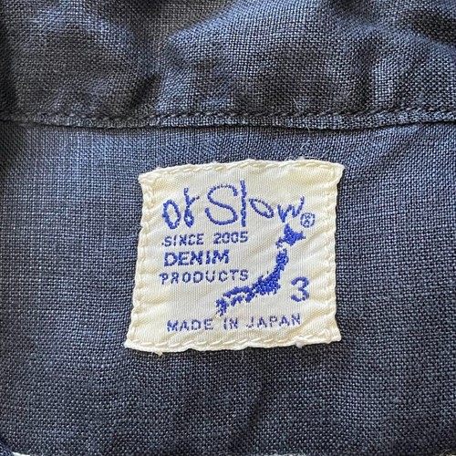 orSlow Leinen Smock Parka Kapuze L/S Shirt Oberbekleidung Navy Gr. 3 Rarität - Bild 7 von 9