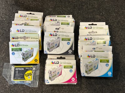 LD Recycled Ink Cartridges Lot of 10 Used In Epson Stylus & Workforce Printers 