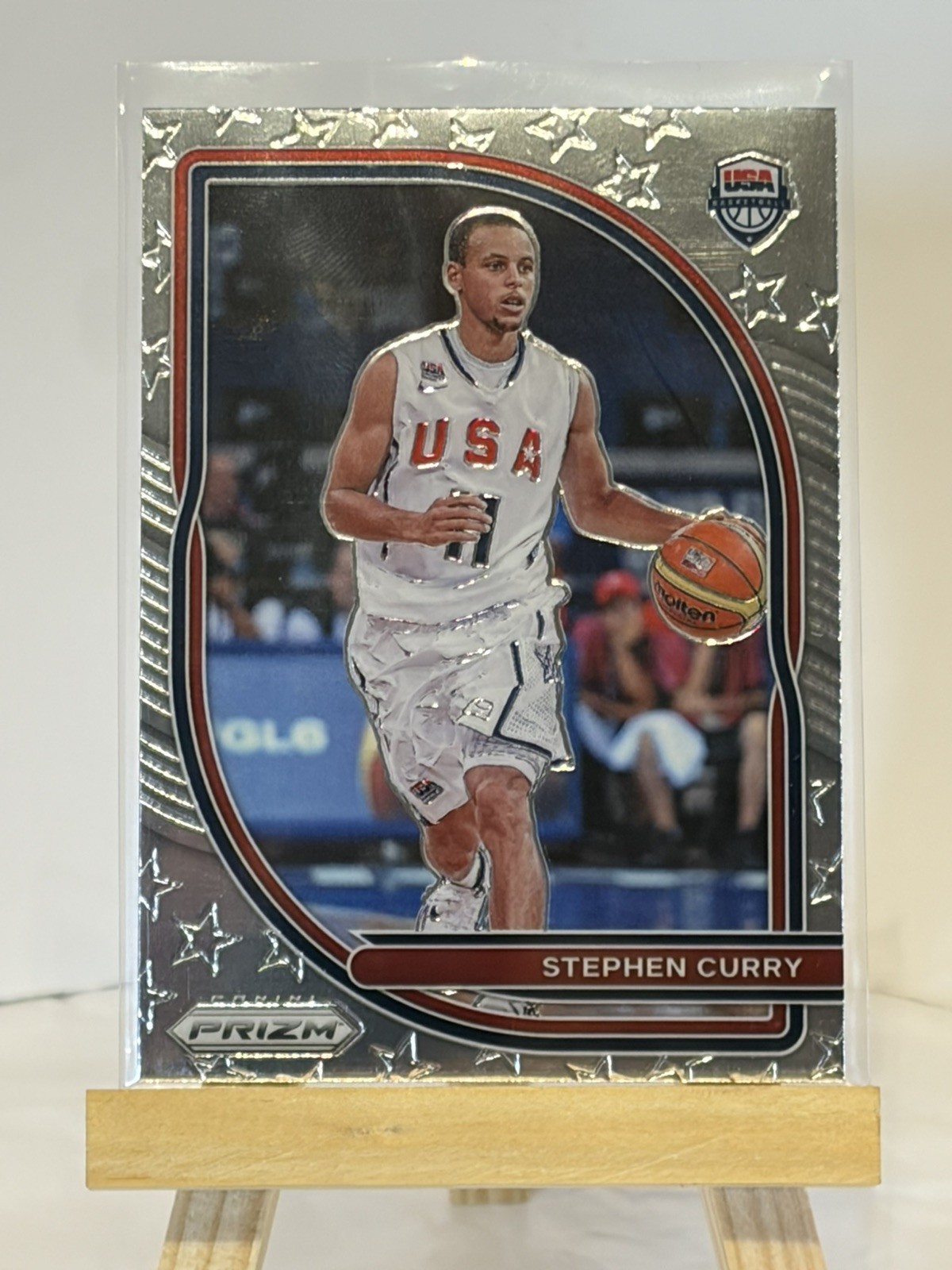 2020-21 Panini Prizm - USA Basketball Stephen Curry #10 Silver Prizm