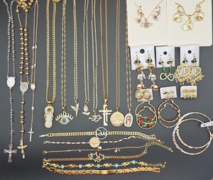 Authentic Jewelry Lot - 40 pcs. Gold Plated 14K 18K 24K STARTUP Kit Oro Laminado