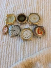 Lot Of 7  Vintage Gold Plated Watches Timex  Parts