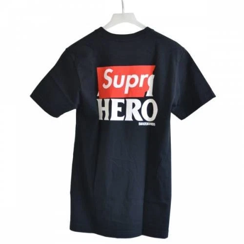 T shirt noir SUPREME Supreme ANTI HERO logo poche M R2A 94194