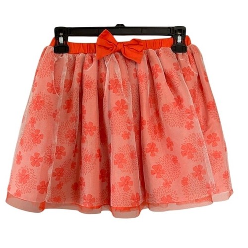 Moana Disney Princess Little Girls Ruffle Tulle Orange Skirt, size 7/8 - Picture 2 of 6