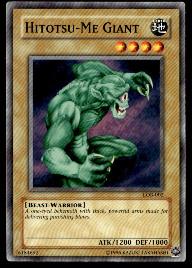 Hitotsu-Me Giant LOB LOB-002 MP YuGiOh Buy 10 Get 10 Free | Free Ship