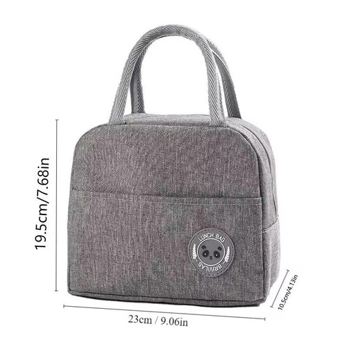 Borsa Porta Pranzo Isolata Termica Bento Borsetta Foglio Alluminio Pasti Scuola e Ufficio - Foto 6 di 28