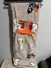 Casper The Friendly Ghost Halloween Spooky Comfy Soft Plush Throw Blanket 50x70