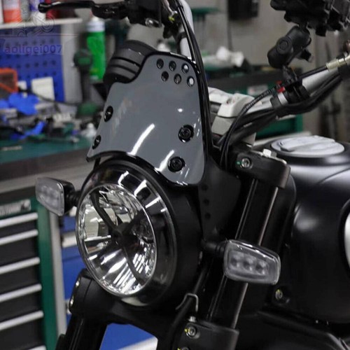 Front Windshield Windscreen Holder Protector Screen For Ducati Scrambler 400 800 - Picture 7 of 14
