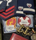 WWII- Mid Century Mixed Army/Navy/Coast Guard Boards Patches Pins Medals — photo 9