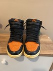 Jordan Air Jordan 1 Men’s High Top Lace-Up Athletic Sneakers Black/Orange — photo 3