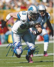KYLE VANDEN BOSCH DETROIT LIONS NEBRASKA HAND SIGNED AUTHENTIC 8x10 PHOTO w/COA