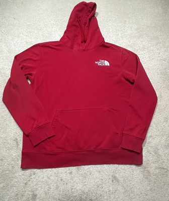 The North Face Hoodie Sweatshirt Mens Large Red Outdoor Hiking