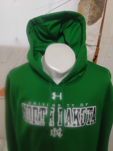 Felpa con cappuccio University Of North Dakota (Under Armour) taglia Large vestibilità ampia (nuova) - Foto 3 di 10