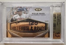 2022 Topps Tier One Willie Mays Limited Lumber Game Used Bat Barrel 1/1!