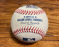 Rockies vs Giants Game Used Baseball 9/26/2025 Ryan Walker to Yanquiel Fernandez