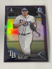 2016 Ryan Boldt Bowman Chrome Purple Refractor BASEBALL SN #/250 #BDC-118 Rays