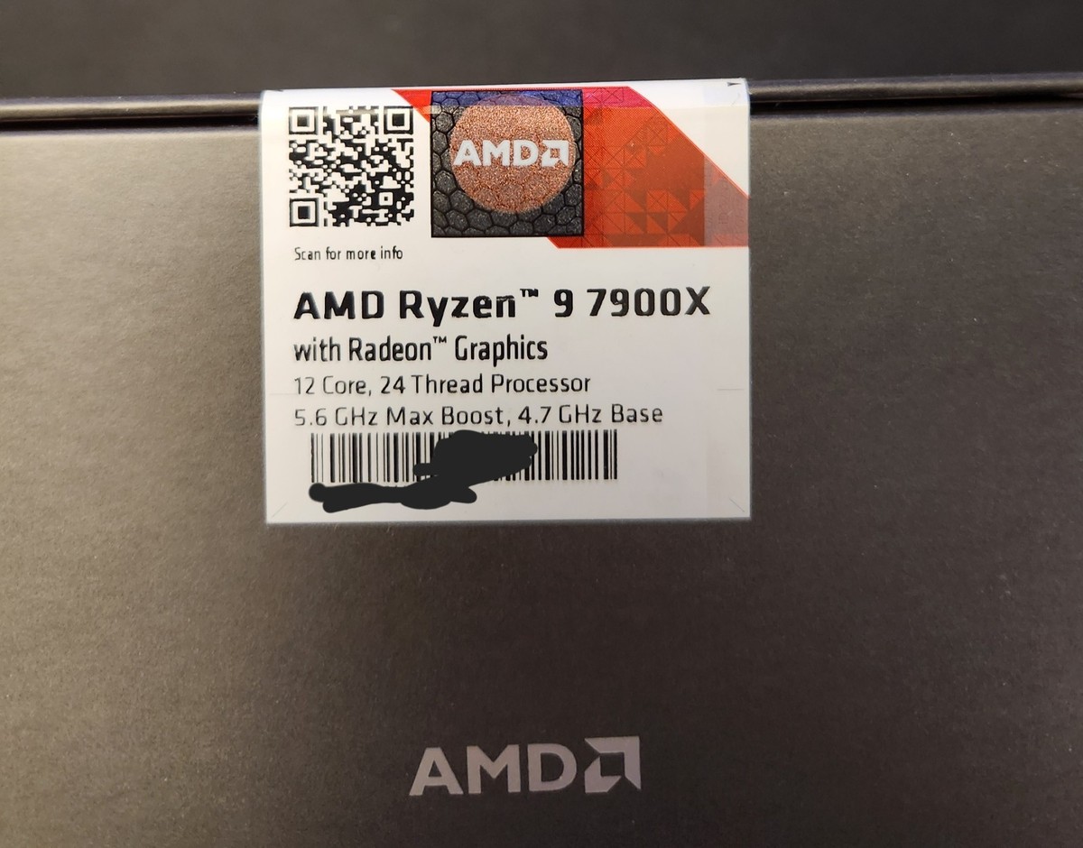 AMD Ryzen 9 7900x Processor (5.6 GHz, 12 Cores, LGA 1718/Socket