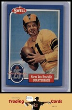 Norm Van Brocklin 1988 Swell Greats #121 Los Angeles Rams Football Card EX/NM