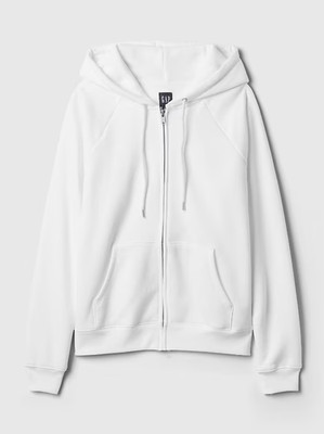 GAP VintageSoft Zip Hoodie - New Off White - S