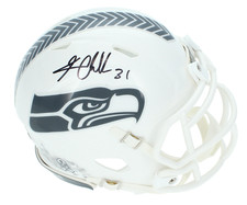 Kam Chancellor Autographed Seahawks 2024 STS Mini Speed Helmet Beckett