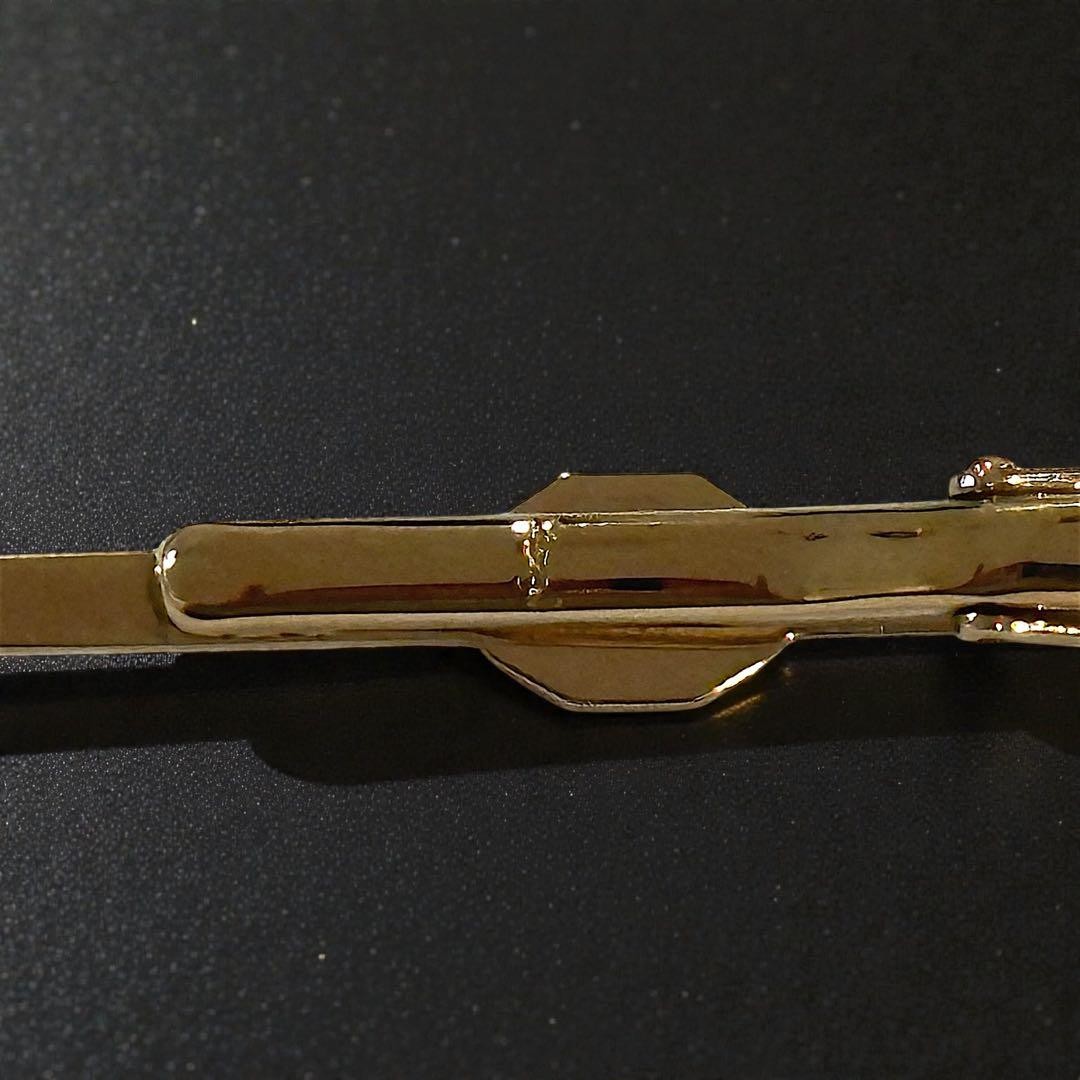 Yves Saint Laurent Tie Pin Gold with Box (Excellent Condition) thumbnail 6