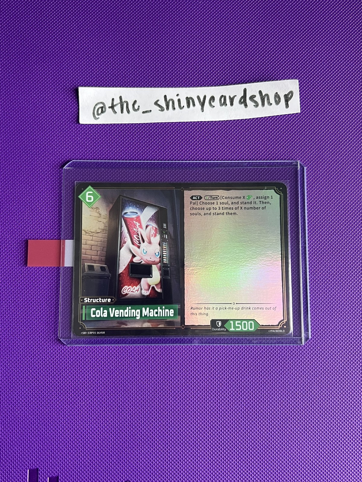 Cola Vending Machine EBP01-064 SR | Dawn of Palpagos | Palworld TCG | Near Mint