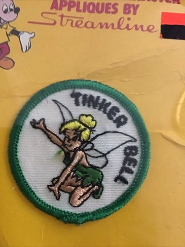 Vintage Disney Patch Set Mickey Minnie Pinocchio Gepetto Tinker Bell Bügelbild Handarbeit - Bild 10 von 14