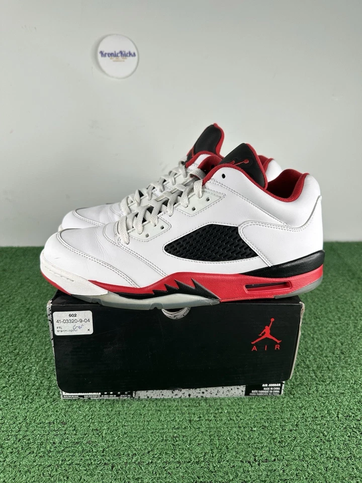 Talla 11 - Air Jordan 5 Retro Low Fire Red 2016 - Caja original Foto 3 de 4
