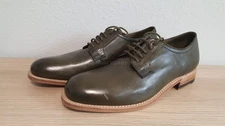 Johnston Murphy Men's Dudley Plain Toe Olive Light Dressy Shoe 24-7016 Sz 9