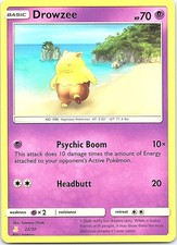Drowzee SM Trainer Kit: Lycanroc & Alolan Raichu 22/30 Common NM Pokemon Card