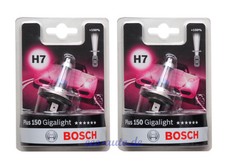 2x BOSCH Gigalight Plus 150 H7 12V 55W für SKODA CITIGO FABIA I II III KODIAQ