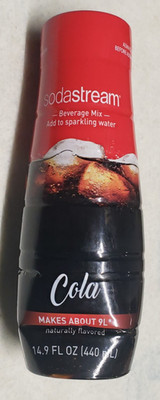 SodaStream  COLA Drink Mix - 14.9 fl oz - 24 Servings - 60 Calories - Exp 6/2027