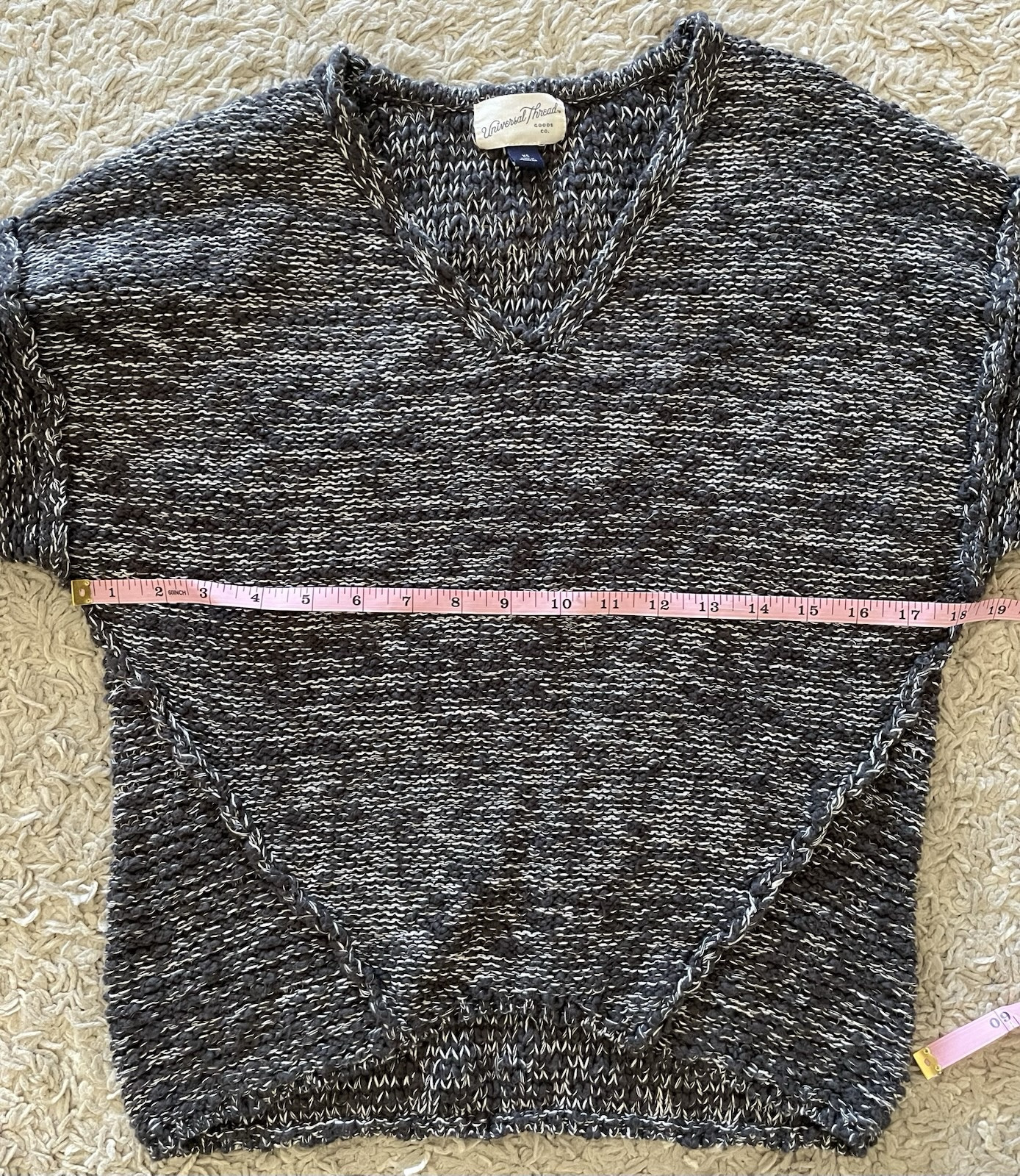 UNIVERSAL THREAD gray white long sleeve sweater t… - image 7