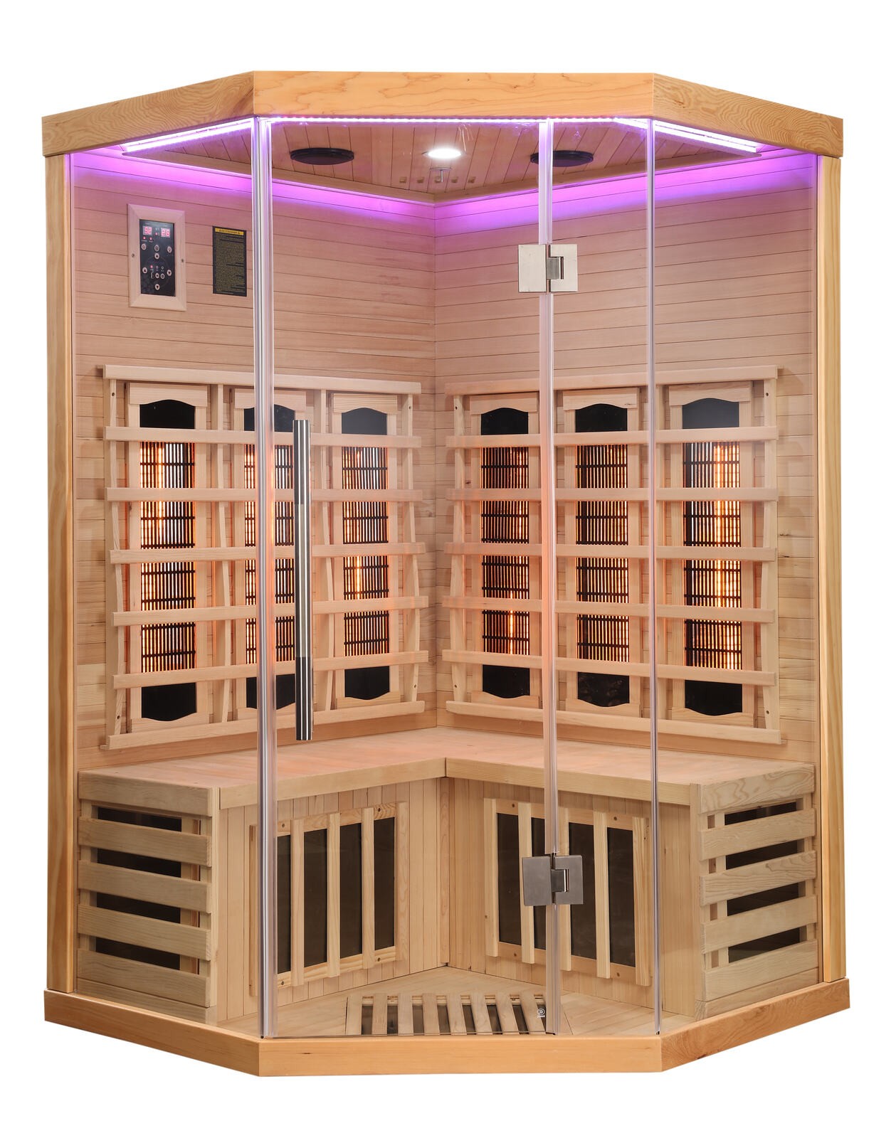Sano Infrarotsauna SUPREME Infrarotkabine 2 Personen 6 Strahler 2040W Sauna