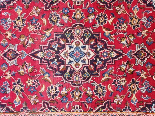 Vintage Traditional Handmade Oriental Wool Multicolor Rug 143x94cm - Picture 7 of 15