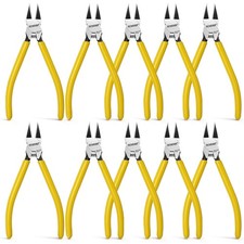 10 Pack Flush Cutters, Wire Cutters, 6'' Flush Cut Pliers Spring Loaded Side