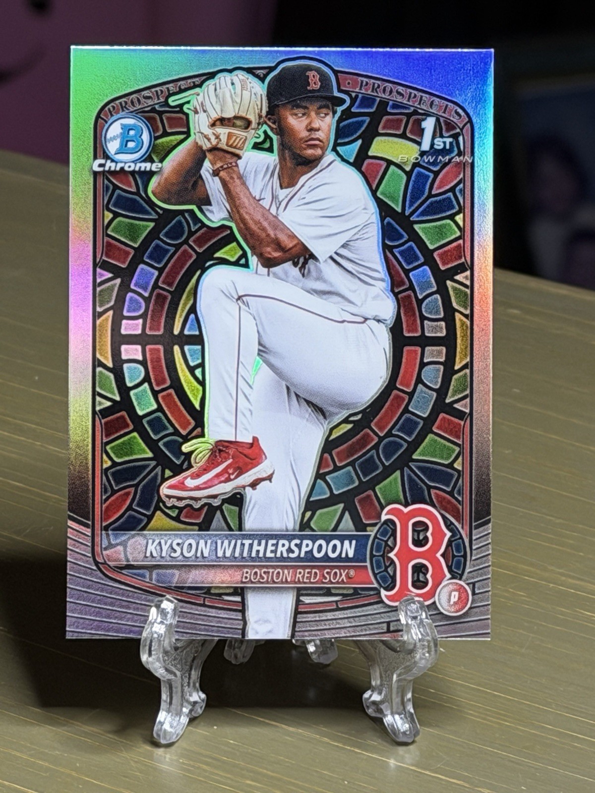 2025 Topps Bowman Chrome Draft KYSON WITHERSPOON 1ST Bowman ETCHED IN GLASS SSP