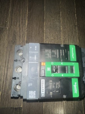 Square D PowerPact HDL36150 molded case circuit breaker by Schneider Electric.