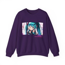 Hatsune Miku Crewneck Sweatshirt, Streetwear, Vocaloid Music Sweatshirt
