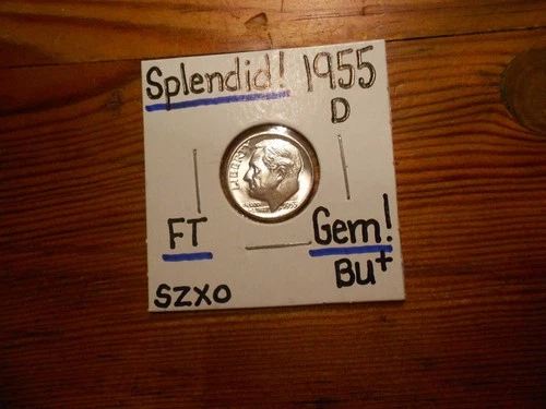 1955D Roosevelt Dime Gem BU+ SPLENDID!!! Full Torch!!!! KEY DATE!!!!!