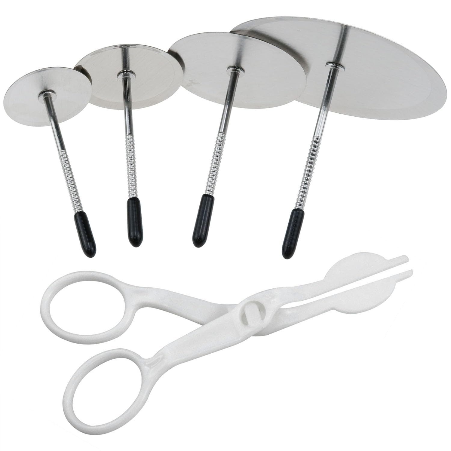 5-Piece Stainless Steel Cake Flower Nail Lifter Set for Icing Decorations