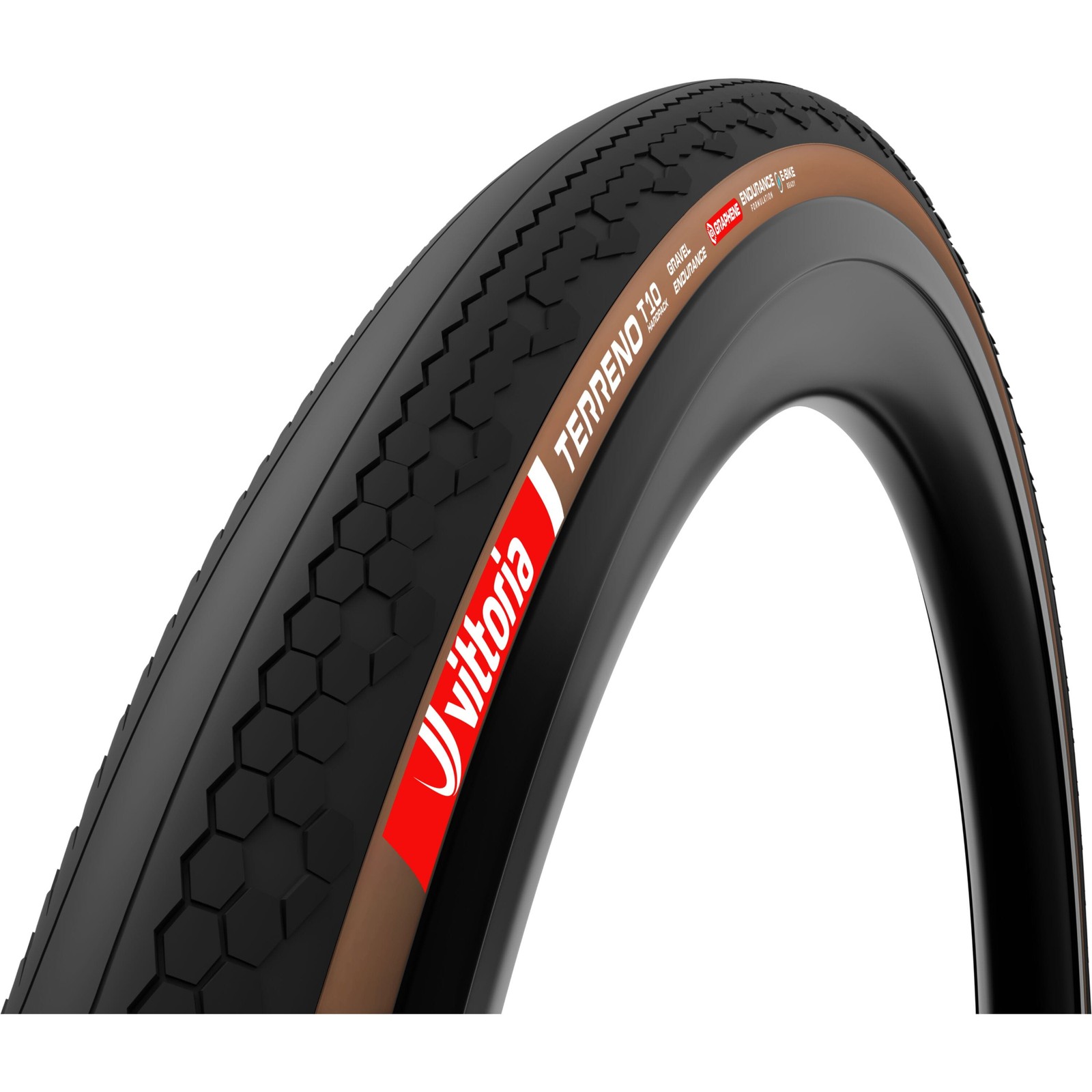Vittoria Terreno T10 Hardpack G2.0 TLR Gravel Endurance Tyre - 700 x 45 - Tan