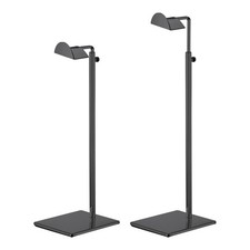 2 Pack Purse Display Stand Set Metal Adjustable Height Handbag Rack Black
