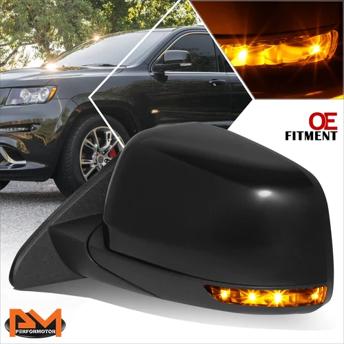 For 12-17 Jeep Grand Cherokee OE Style Power Heated Blind Spot Side Mirror Left