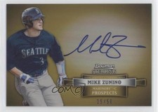 2012 Bowman Sterling Prospect Gold Refractor 15/50 Mike Zunino #BSAP-MZ Auto w8t