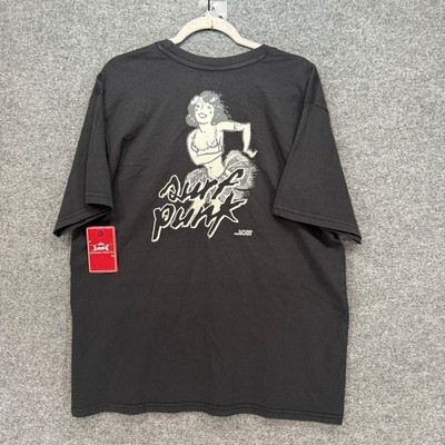 Lost Enterprises Tshirt Mens Medium Black Surf Punk Hula Girl Short Sleeve NEW