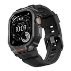 Silicone Sport Band with Metal Bumper Cover for Apple Watch Series 11 10/Ultra 3