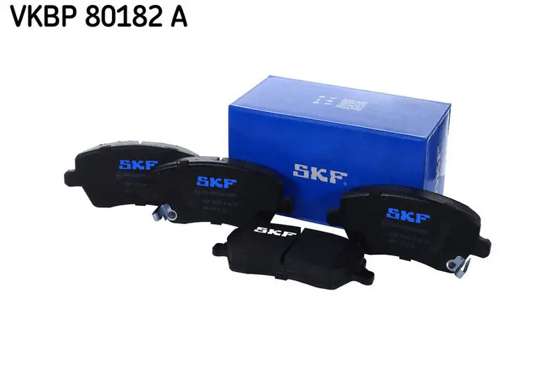 Skf Schwarz Scheibenbremse Bremsbelag Vkbp 80182 A - 4Er Set - Position Vorderachse Höhe 77 Mm Länge 134 Mm Breite 83 Mm Dicke 17,4 Mm - Oe Qualität - Bild 3